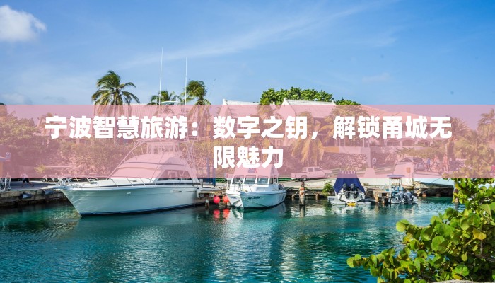 宁波智慧旅游:数字之钥,解锁甬城无限魅力 宁波智慧旅游:数字之钥,解锁甬城无限魅力